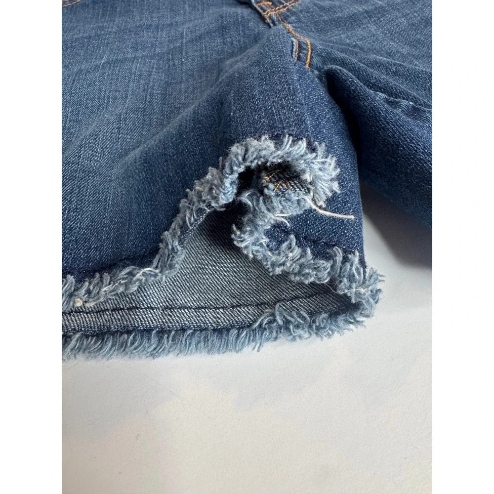 Levi's Denim Cutoff‎ Shorts Size 6 Frayed Hem Casual Summer Jean Shorts